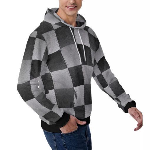 Skin Chess Board Men's Hoodie - Image 3