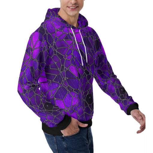 Stained Glass Mosaic Men's Hoodie - Image 3