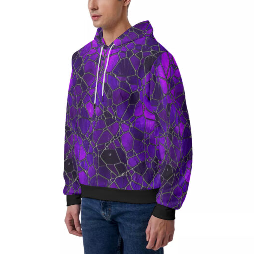 Stained Glass Mosaic Men's Hoodie - Image 2