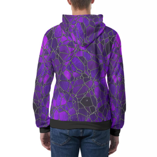 Stained Glass Mosaic Men's Hoodie - Image 4