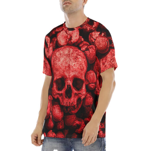 Red Skulls Men's T-Shirt - Image 2