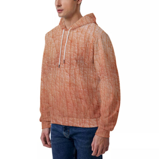 Human Skin Texture Men's Hoodie - Image 2