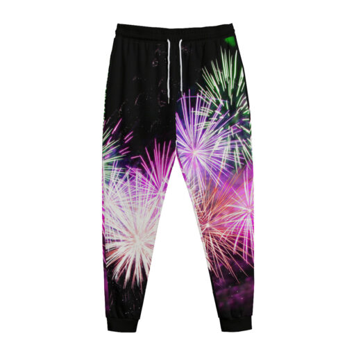 Firework Print Sweatpants