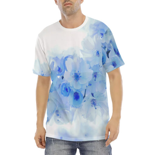 Blue Sakura Men's T-Shirt