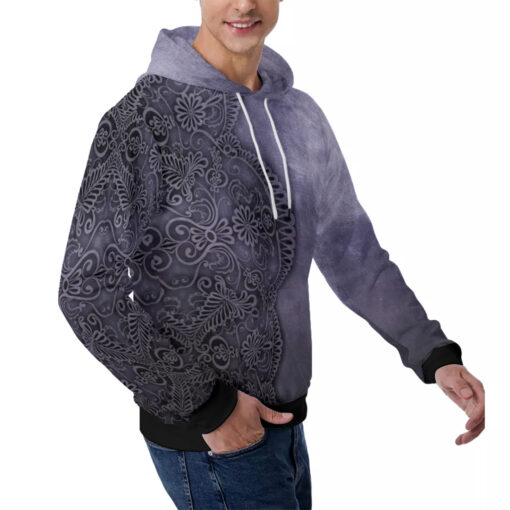 Lace Pattern Men's Hoodie - Image 3