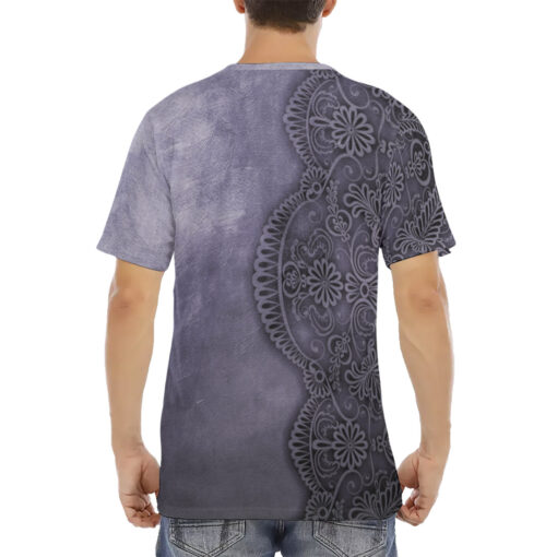 Lace Pattern Men's T-Shirt - Image 4