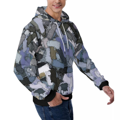 Patches Pattern Men's Hoodie - Image 3