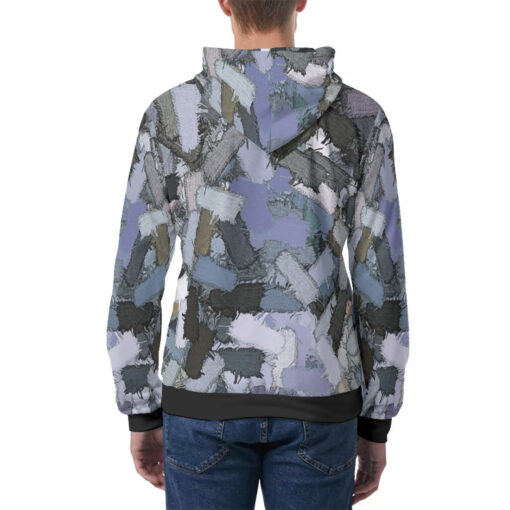 Patches Pattern Men's Hoodie - Image 4