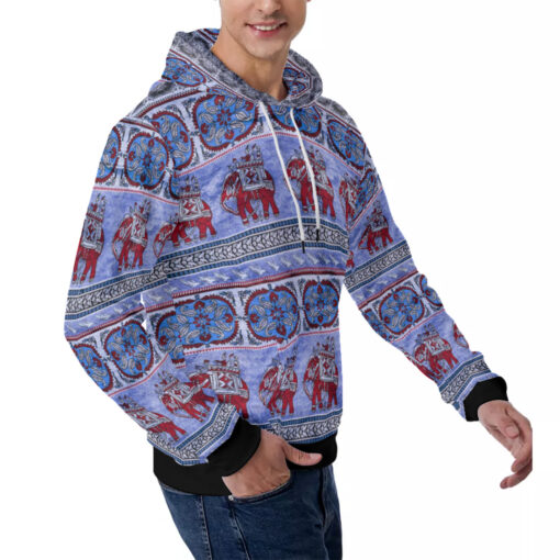 Indian Ornament Men's Hoodie - Image 3