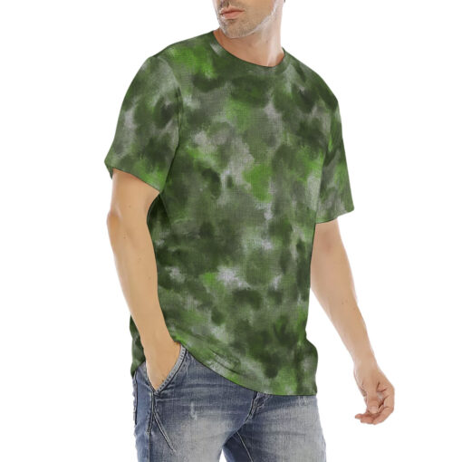 Green Camouflage Men's T-Shirt - Image 3