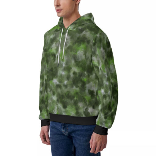 Green Camouflage Men's Hoodie - Image 2