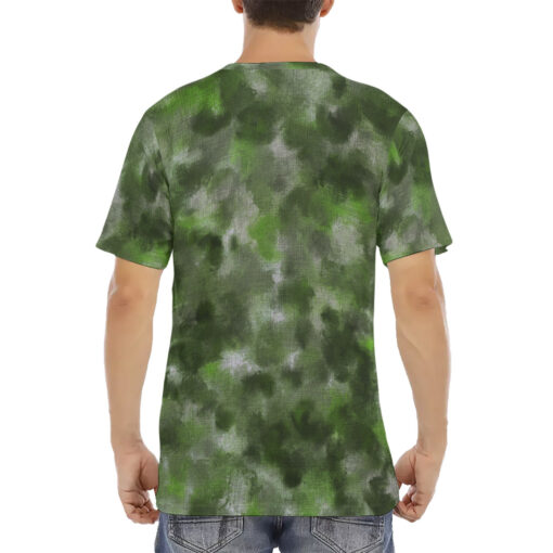 Green Camouflage Men's T-Shirt - Image 4