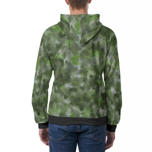 Green Camouflage Men's Hoodie - Image 4