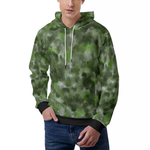 Green Camouflage Men's Hoodie