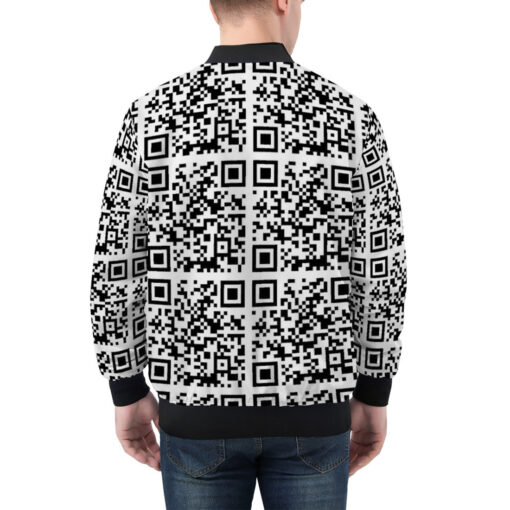 QR Code Men's Bomber Jacket - Image 2