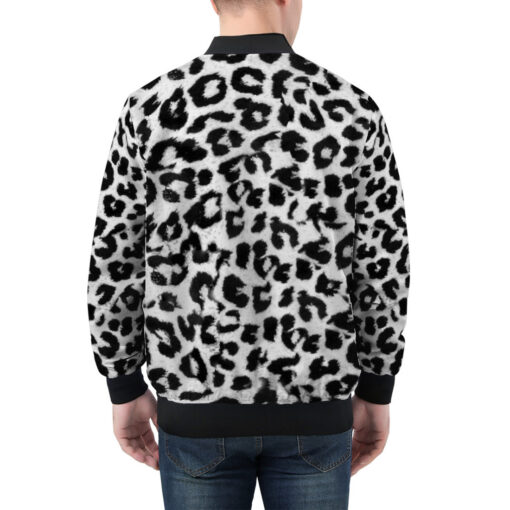 Snow Leopard Men's Bomber Jacket - Image 2