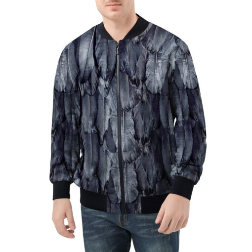 Raven Plumage Men's Bomber Jacket - Image 3