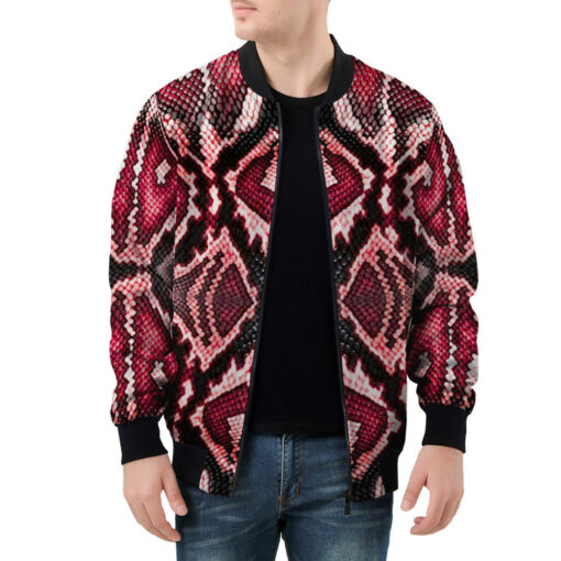 Red Snake Men's Bomber Jacket