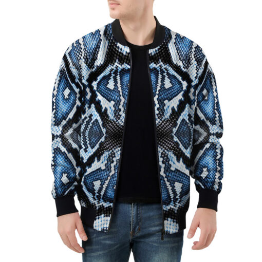 Blue Snake Men's Bomber Jacket