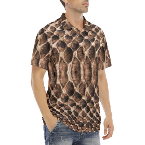 Reptile Scales Velvet Polo Shirt - Image 3