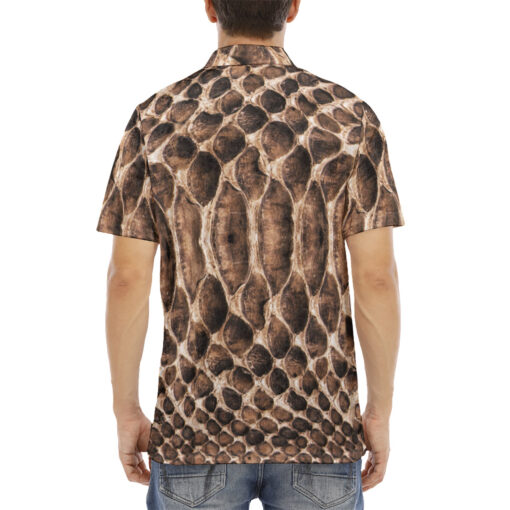 Reptile Scales Velvet Polo Shirt - Image 4