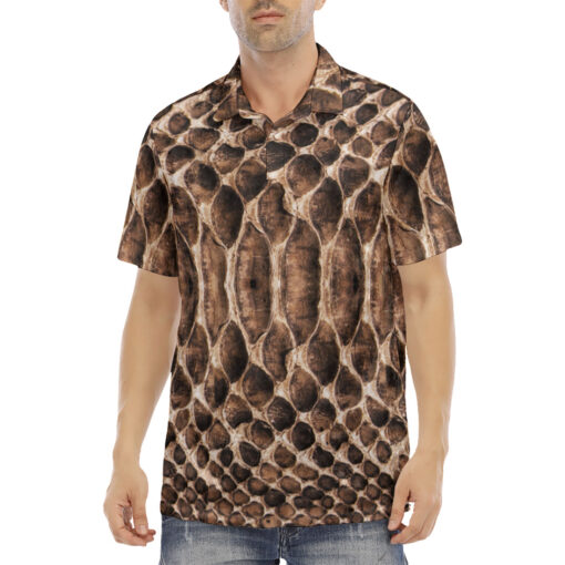 Reptile Scales Velvet Polo Shirt - Image 2