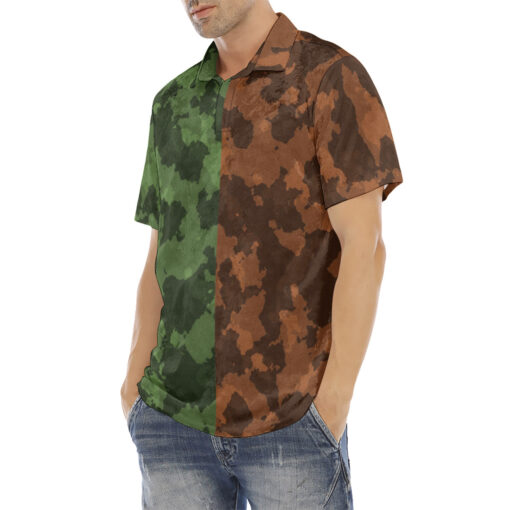 Sides Camouflage Velvet Polo Shirt