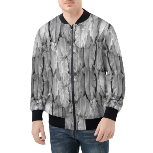 White Raven Plumage Men's Bomber Jacket - Image 3