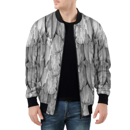 White Raven Plumage Men's Bomber Jacket