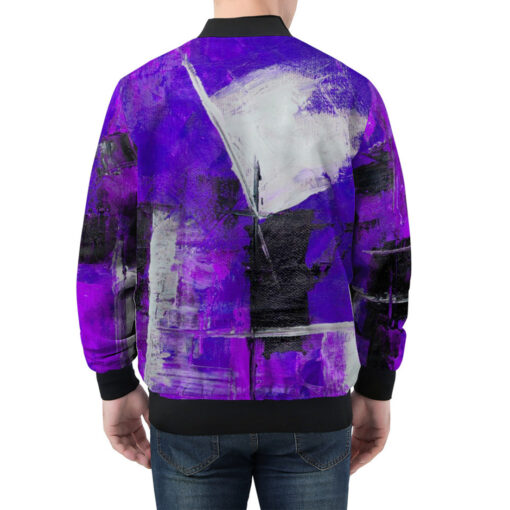 Modern Art Abstraction Men's Bomber Jacket - Image 2