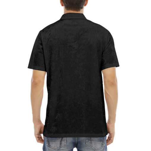 Panther Print Velvet Polo Shirt - Image 4