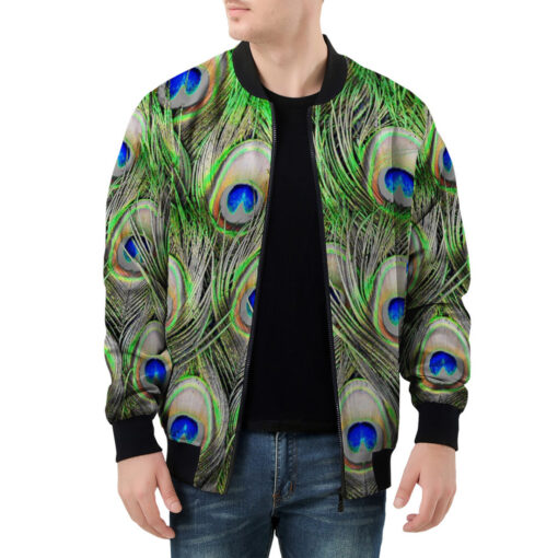 Peacock Plumage Men's Bomber Jacket