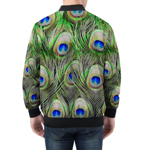 Peacock Plumage Men's Bomber Jacket - Image 2