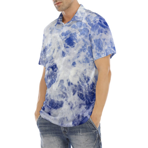 Sea Waves Velvet Polo Shirt