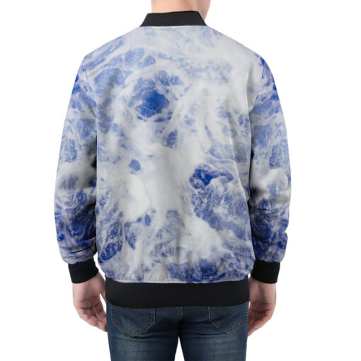 Sea Waves Men's Bomber Jacket - Image 2