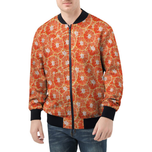 Red Oranges Men's Bomber Jacket - Image 3