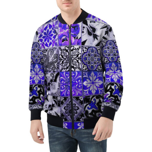 Ceramic Tile Men's Bomber Jacket - Image 3