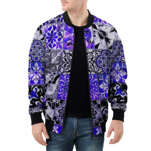 Ceramic Tile Men's Bomber Jacket