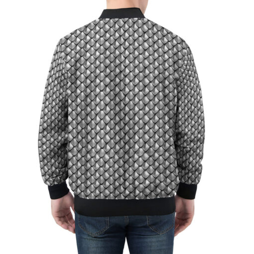 Metal Scales Men's Bomber Jacket - Image 2