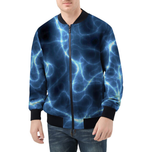 Energy Waves Men's Bomber Jacket - Image 3