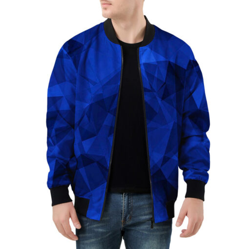 Violet Polygons Men's Bomber Jacket