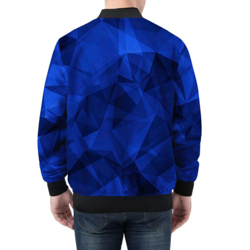 Violet Polygons Men's Bomber Jacket - Image 2