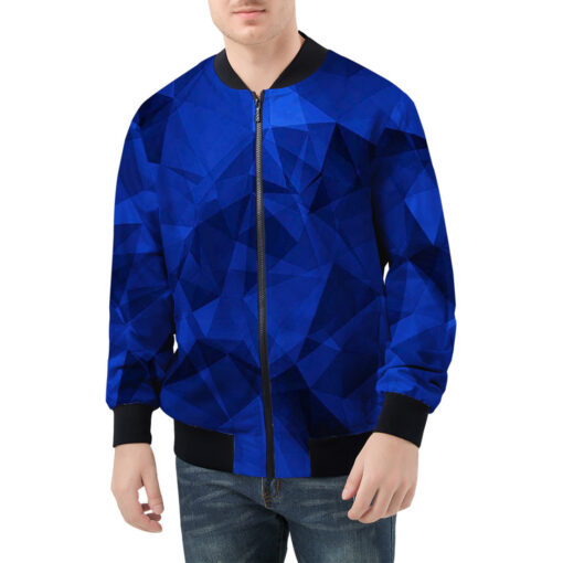 Violet Polygons Men's Bomber Jacket - Image 3