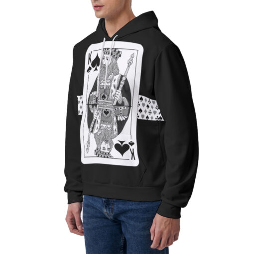 King of Spades Playing Cards Men's Hoodie - Image 2