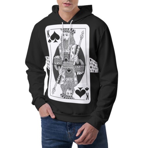 King of Spades Playing Cards Men's Hoodie