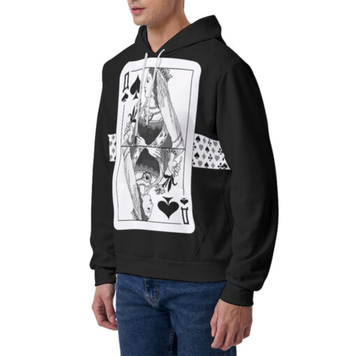 Queen of Spades Playing Cards Men's Hoodie - Image 2