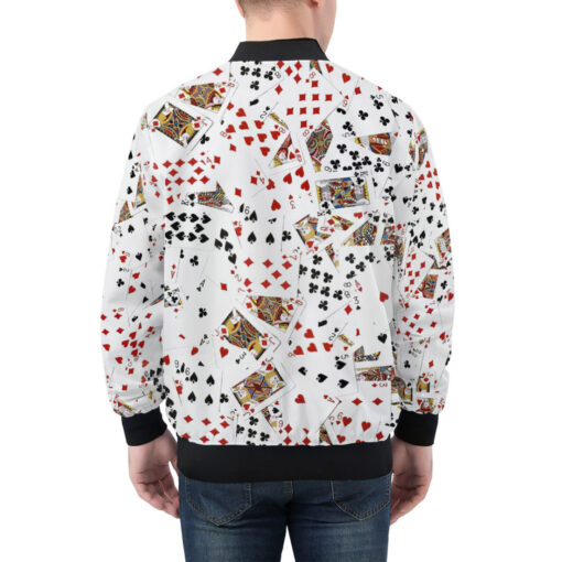 Playing Cards Men's Bomber Jacket - Image 2