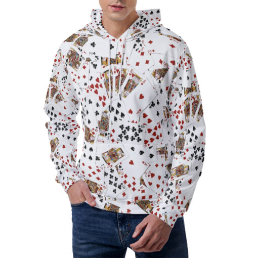 Royal Flush Playing Cards Men's Hoodie