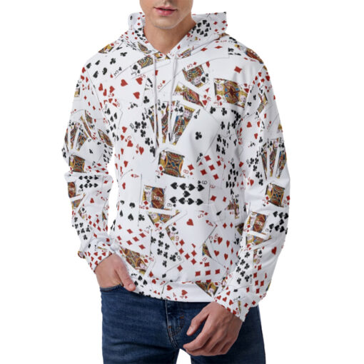 Royal Flush Playing Cards Men's Hoodie