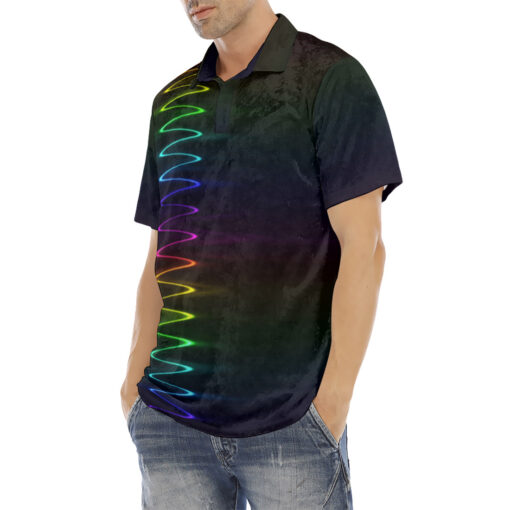 Spectrum Waves Velvet Polo Shirt